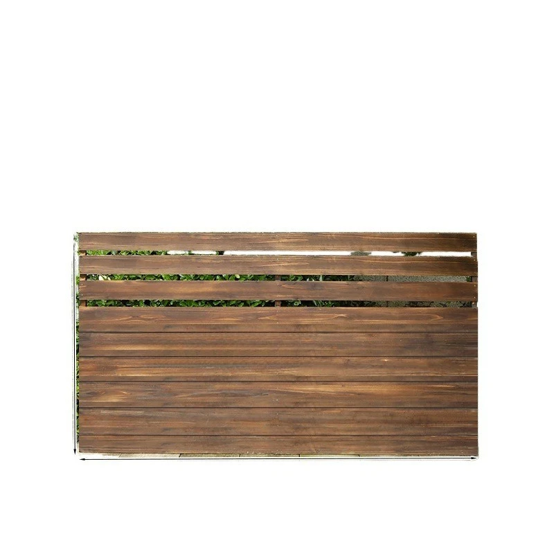 Antiseptic wood fence rooftop outdoor garden partition courtyard  terrace outdoor villa