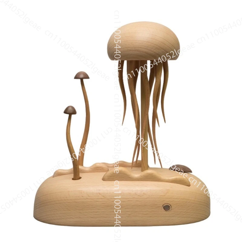 

Mechanical jellyfish) Christmas creative gift desktop ornaments holiday gifts wooden crafts