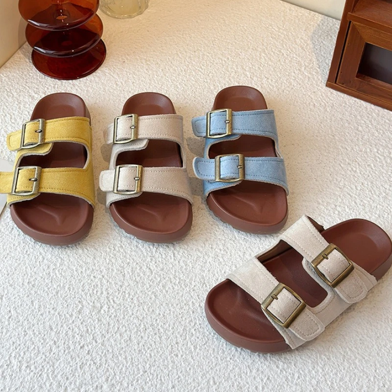 

Детские сандалии 2026: Новинка лета, простые повседневные сандалии для девочек на мягкой подошве, универсальные пляжные сандалии для путешествий и прогулок, для мужчин и женщин