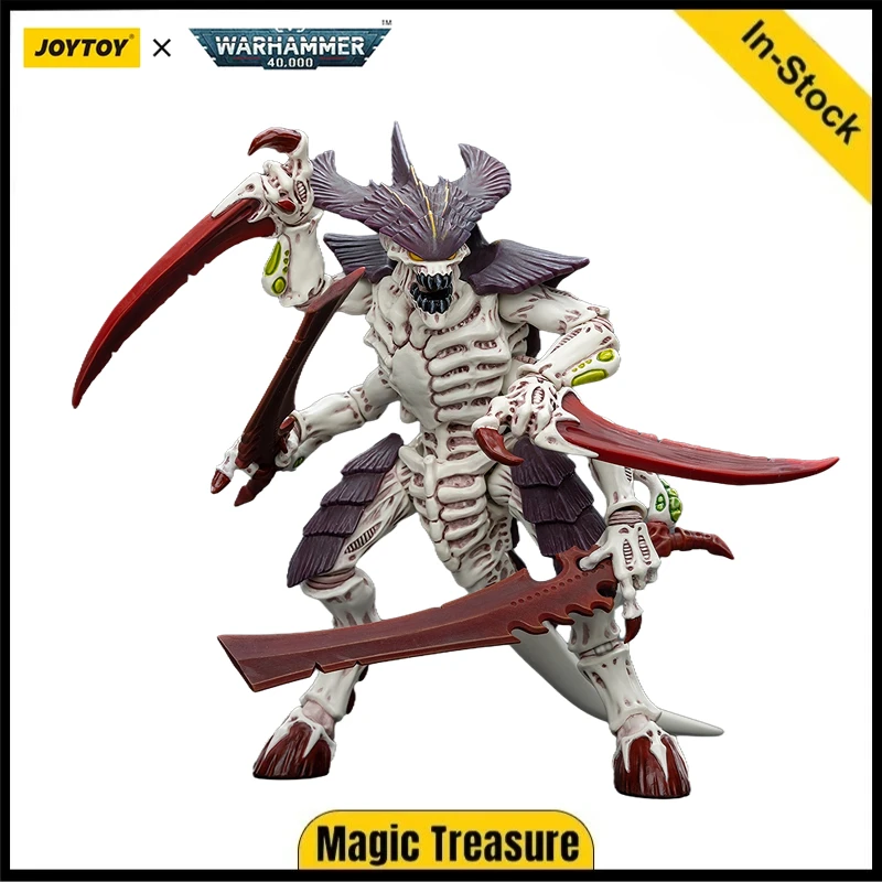 

【В наличии】JOYTOY Warhammer 40K Tyranids Hive Fleet Левиафан Tyranid Warrior with Boneswords Toys 1/18 Фигурка