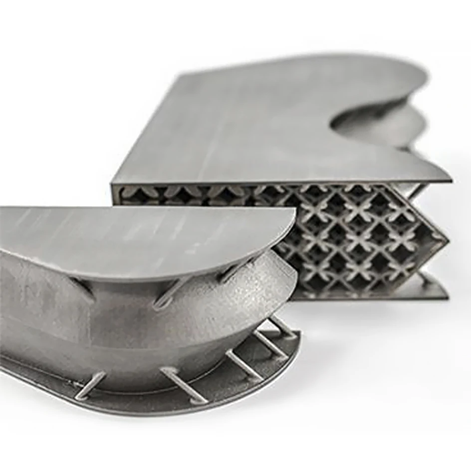 خدمة طباعة ثلاثية الأبعاد معدنية مخصصة عالية الجودة من معدن التيتانيوم طباعة ثلاثية الأبعاد MJF SLS SLM طباعة ثلاثية الأبعاد moq1pc جزء التصنيع باستخدام الحاسب الآلي #2