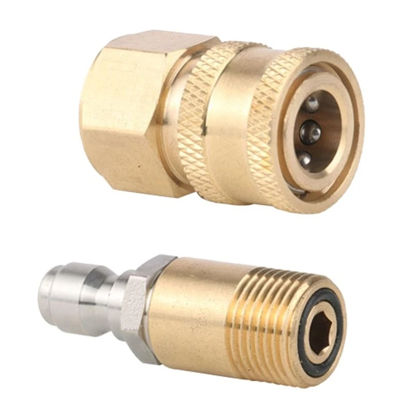A04G-Pressure Washer Adapter Set M18x1.5 1/4" Quick Connect Hose Fitting For Older Karcher High-Pressure Washer