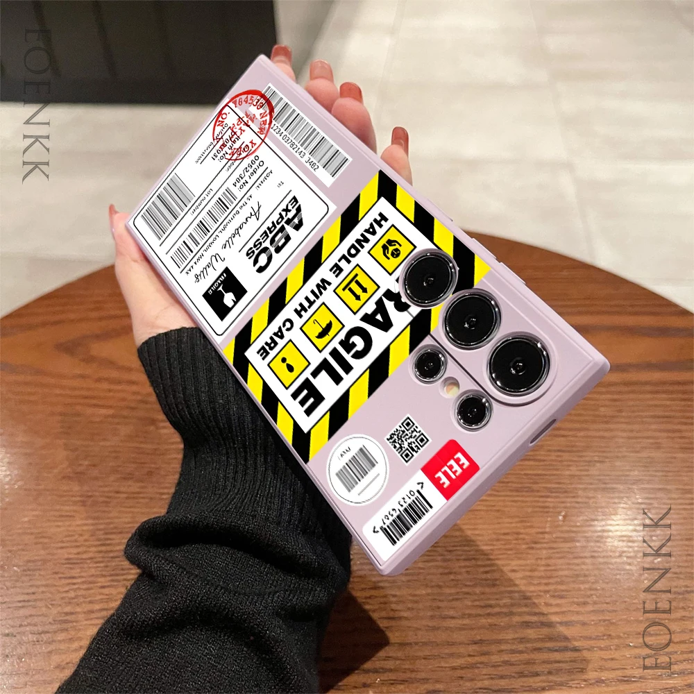 Express Form Tag Pattern Phone Case for Samsung Galaxy Note 10 20 Lite S25 S24 S23 S22 S21 S20 Ultra FE Plus 5G protect Cover