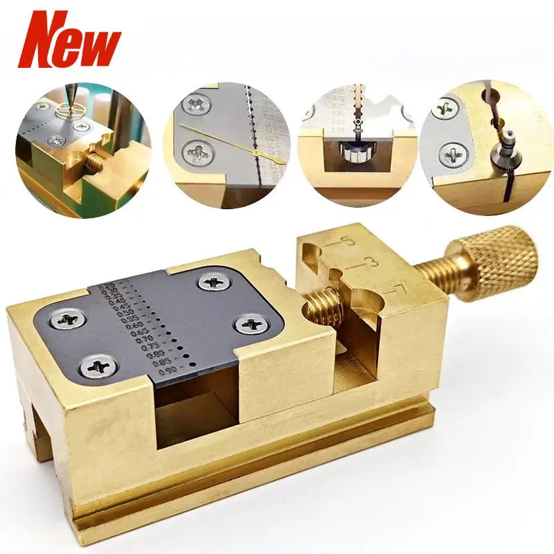 

Copper Pliers Fixture Pointer Tube Clamp Manual Vise Watch Collet Tightening Tool Watch Repair Tool Watch Head Holder Tools