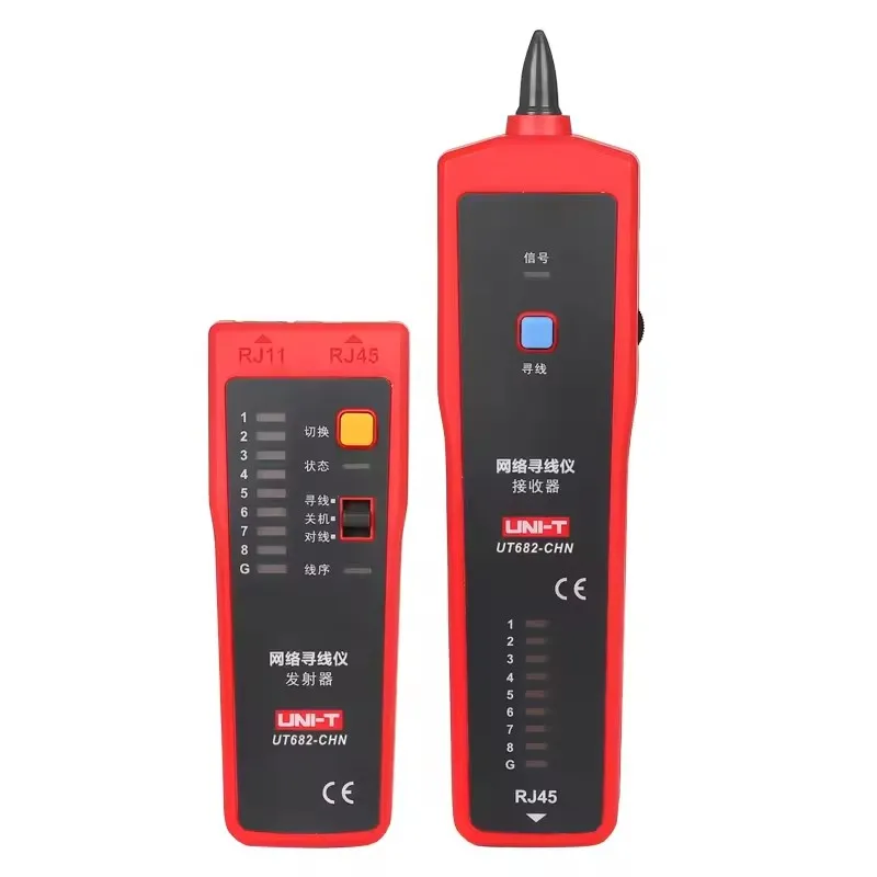 

UNI-T UT682 Network Wire Tester Tracker RJ11 RJ45 Wire Line Finder Lan Tester Handheld Cable Testing Tool for Network