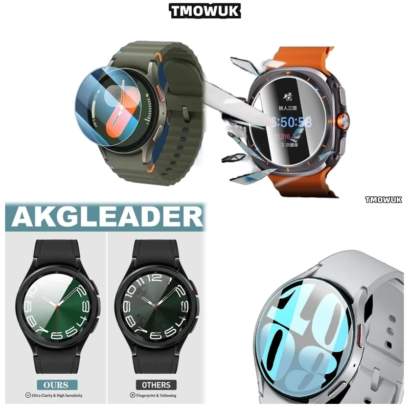 

For Samsung Galaxy Watch6 Classic 40mm Watch7 Ultra FE 47 44 43mm, Ultra-Thin Anti-Scratch Protection.