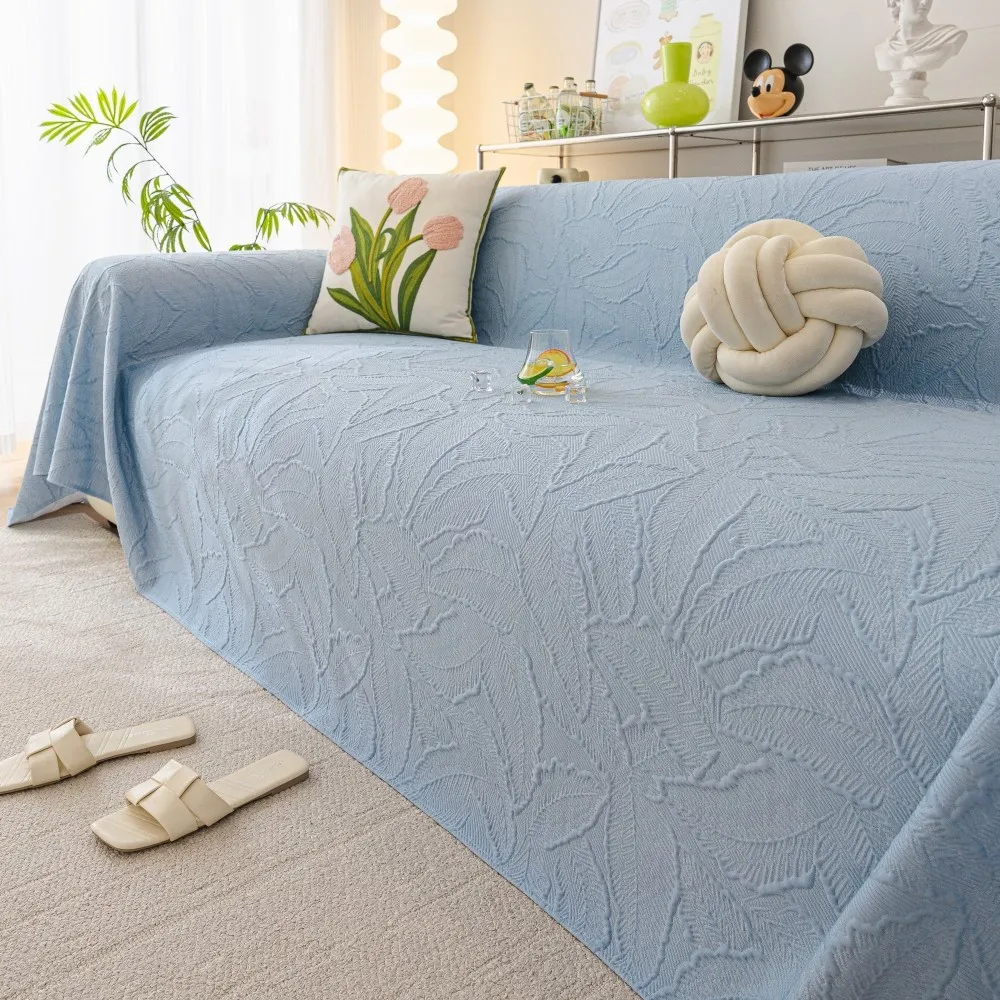 

2026 Summer Cool Feeling Sofa Throw Breathable Ice Silk Full Cover Sofa Slipcover Non-Slip All Season Universal Sofa Protector