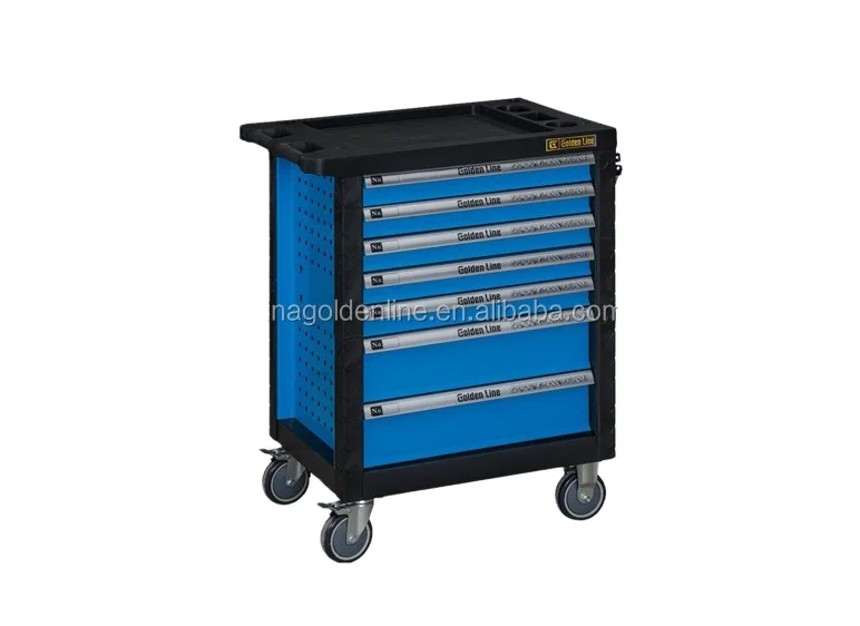 2025Four Drawer Tool Cabinet Workshop Tool Trolley Auto Repair Tool Box for Garage Storage