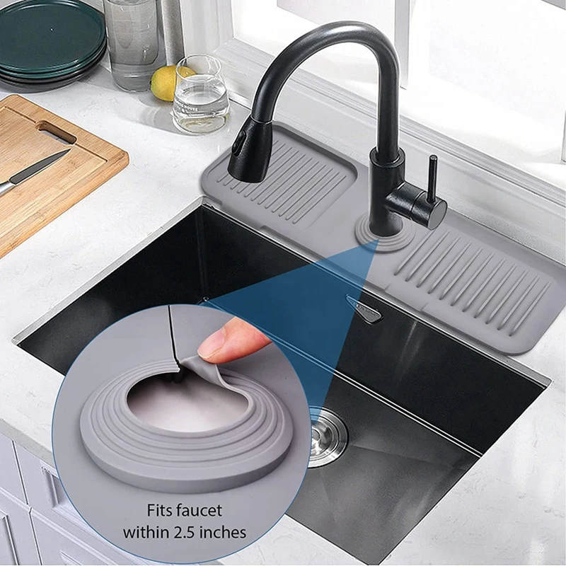 Hot Sponge Holder For Kitchen Sink, Sink Protectors For Kitchen Sink, Sink Accessories, Sink Splash Protector Behind