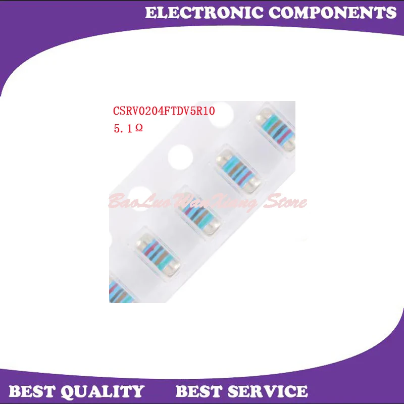 

10 Pcs/Lot CSRV0204FTDV5R10 0204 5.1Ω ±1% New and Original In Stock