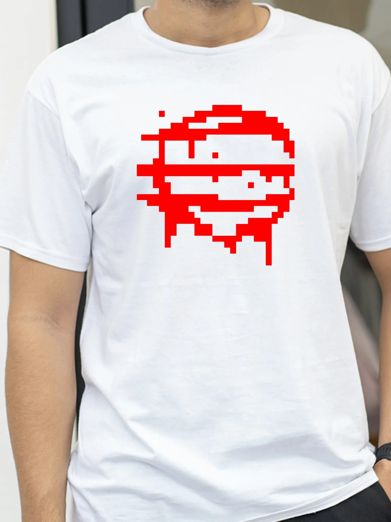 Hotline Miami Video Game 50 Blessings Black Cotton T-Shirt Short Sleeve Retro Graphic Summer Short Sleeve Tee