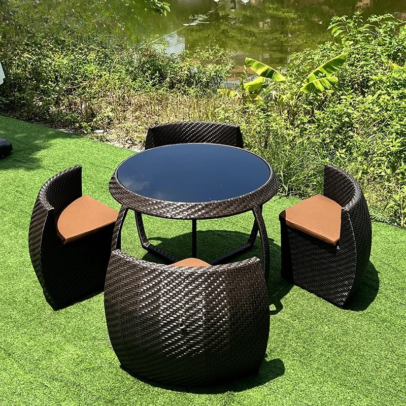 

Outdoor courtyard bed and breakfast Villa external storage table and chairs Outdoor garden terrace Multifunctional combination