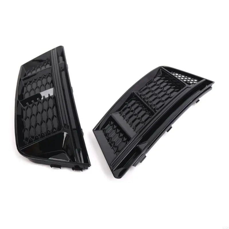 Durable Auto Car Front Side HoodsMesh Grille Radiator Stripe Grills Lower Bumper Grille Compatible for B9 2016 2017 2018 X37F