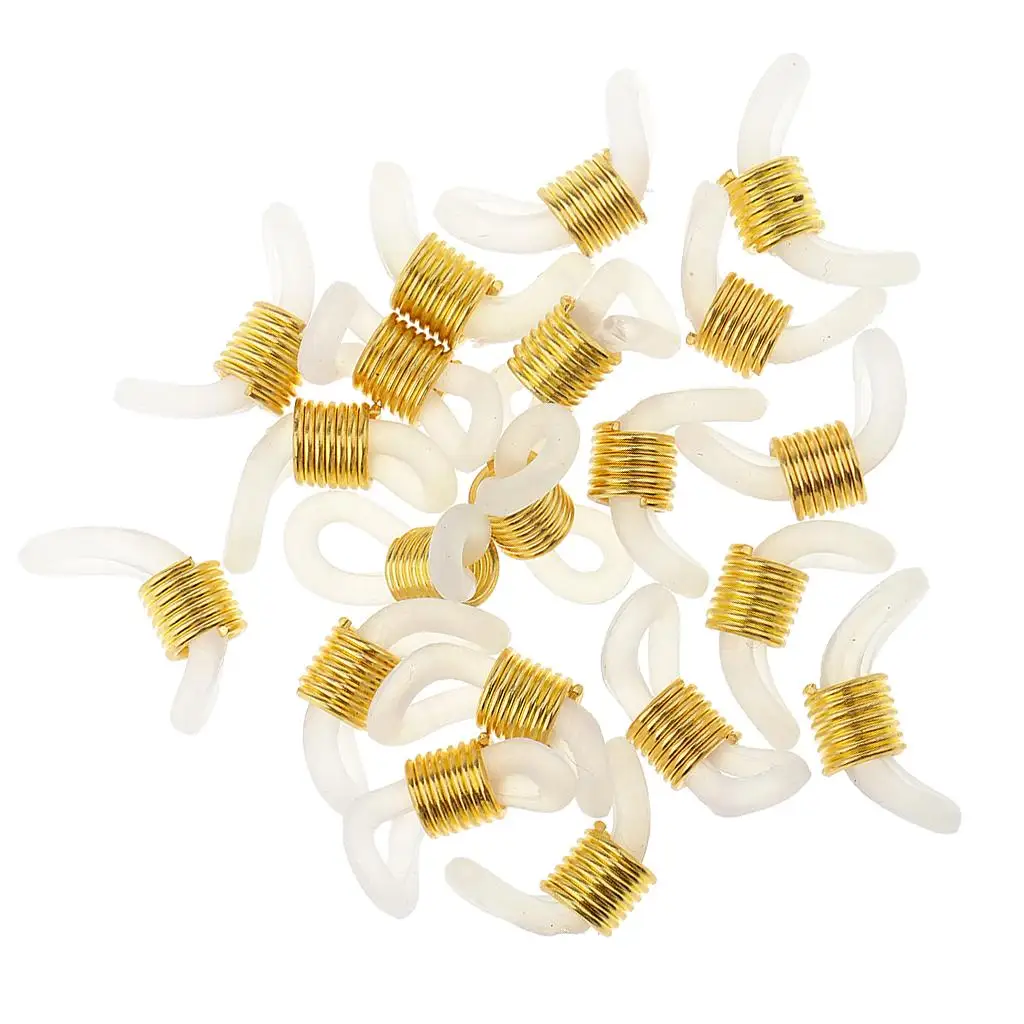 20Pcs Eyeglass String Ends Holders, Sunglasses Chain Strap Ends, Eyewear Rubber