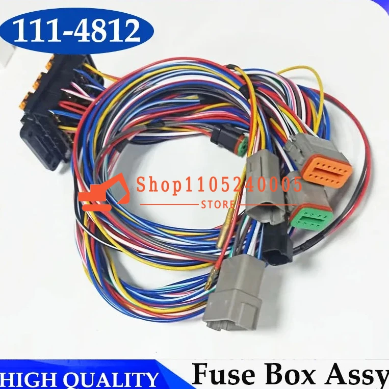 High Quality 111-4812 Excavator E320B E312B Fuse Box Assy Wire Harness 1114812