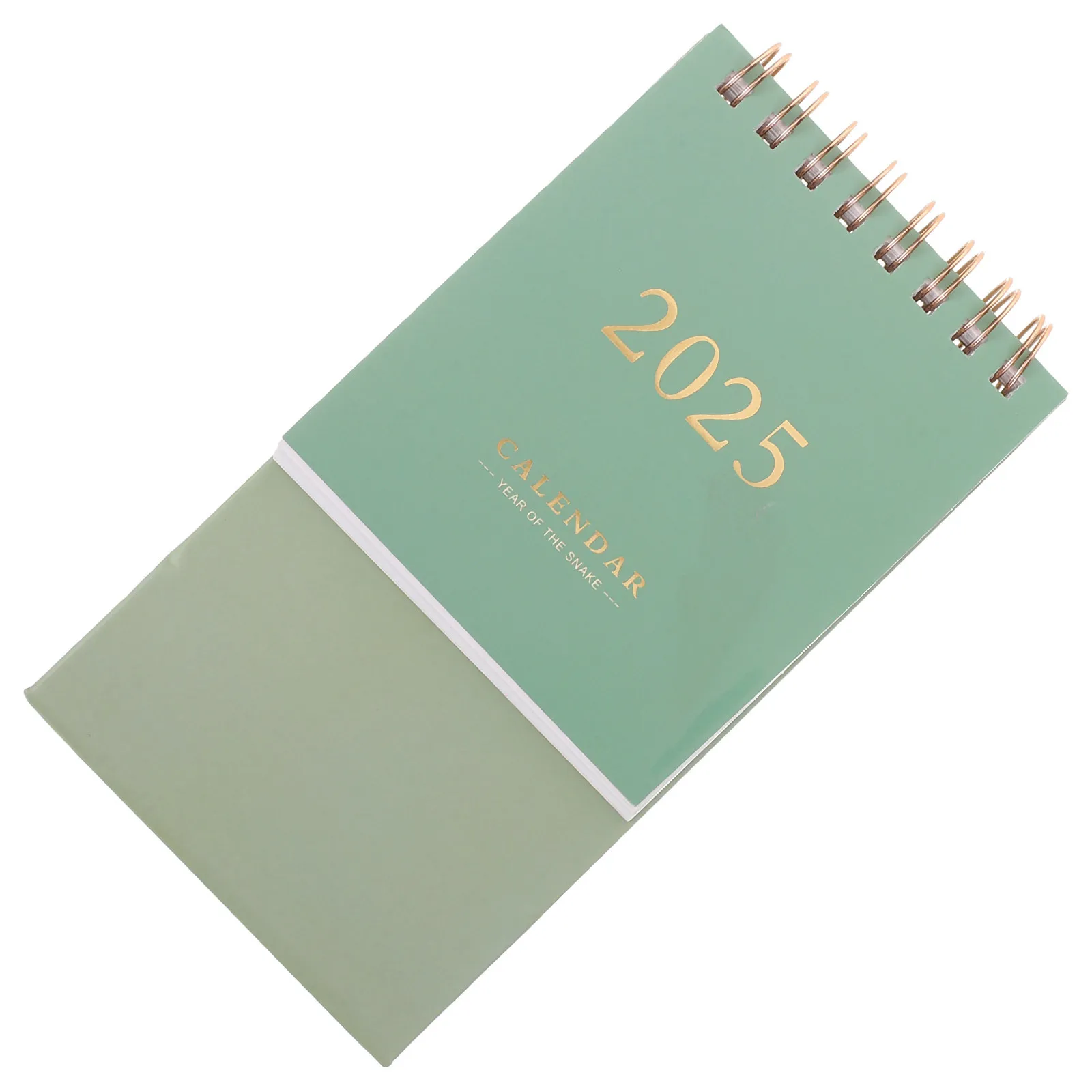 أجندة مكتبية صغيرة 2024-2025 دوامة ملزمة تقويم مكتبي الدائمة تصميم اليومية الشهرية مخطط مكتب ديكور المنزل #5