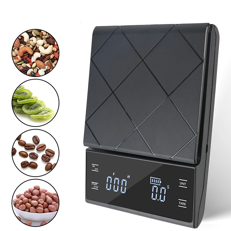 

Coffee Scale with Timer Kitchen Tools Digital Multifunction Weighing Scale Pour Over Drip Espresso Scale LCD Display Accessories