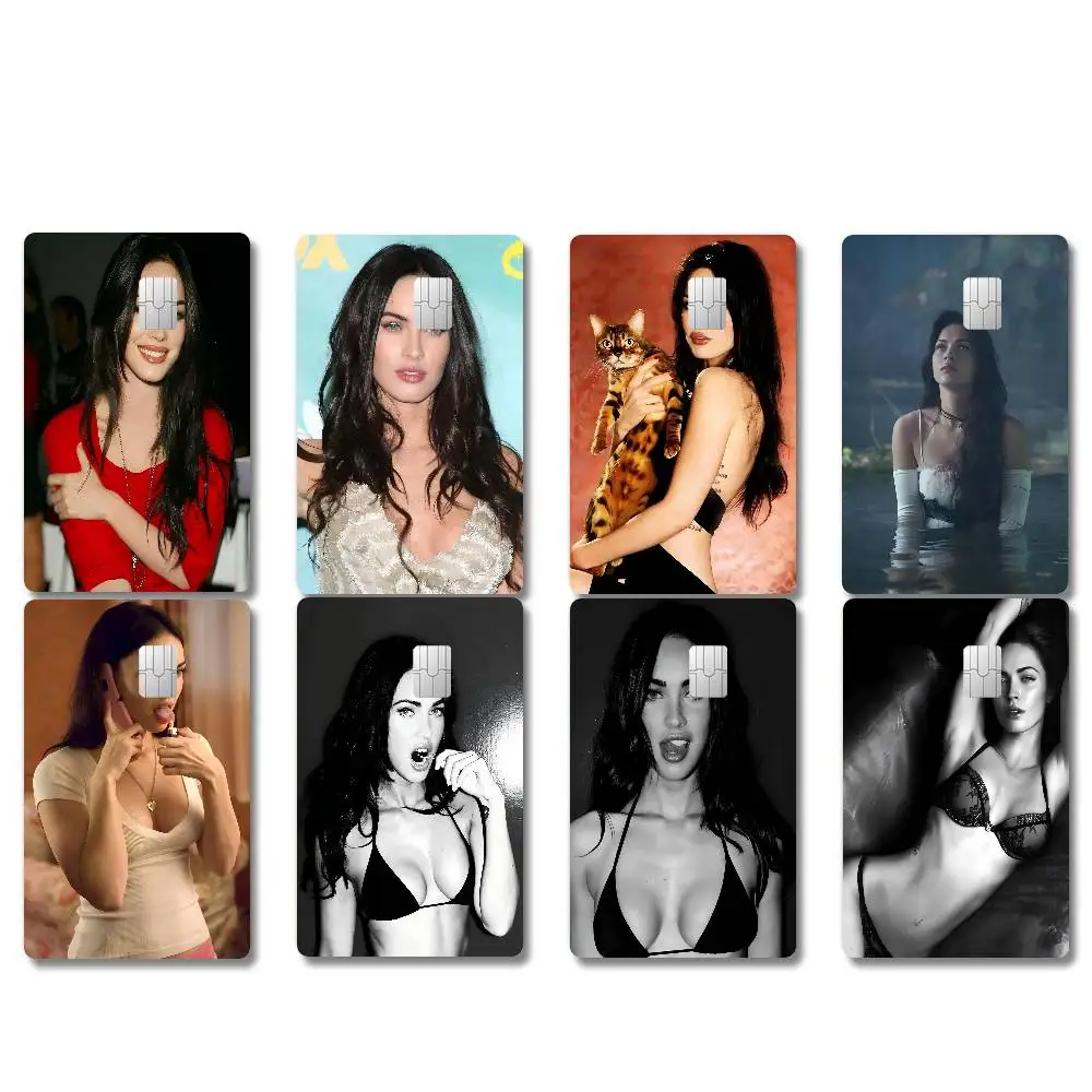 Jennifers Body Megan Fox Actor Anime Front Cover Film Sticker Skin For Credit Debit Card Small Large Chip 1 Set Of 4 Pcs