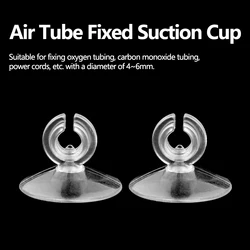 10-30pcs Aquarium Suction Cup Air Tube Holder Sucker for Fish Tank Pump Oxygen Air Tube Fixing Clip 4/6mm Accessories