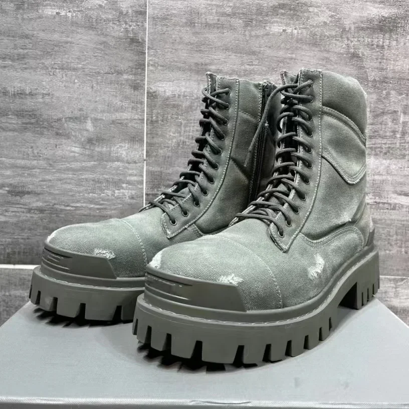 

Men's 2023 Winter New Boots Made Of Old British Style Thick Sole, Elevated And Versatile Short Boots, Motorcycle Boots