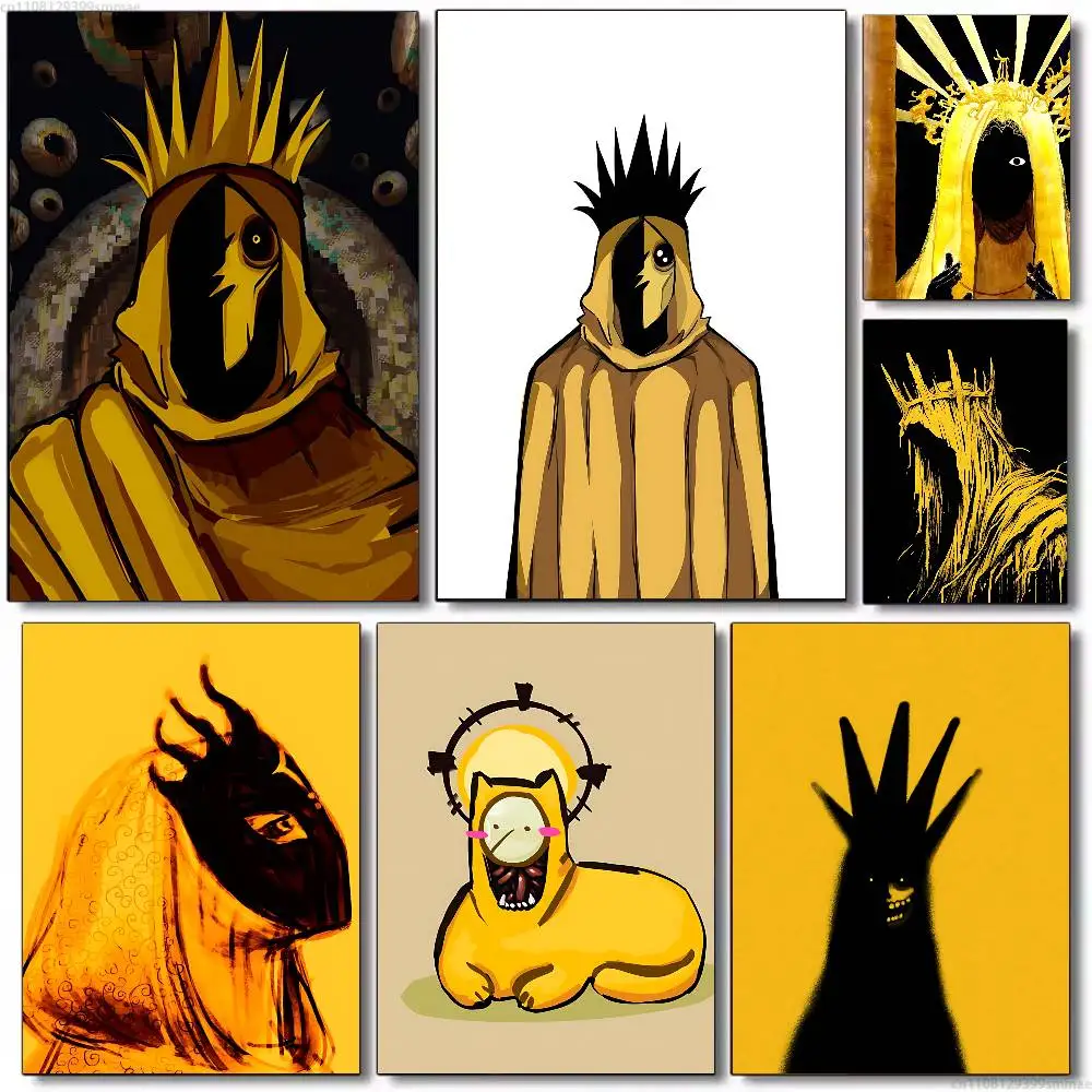 H-hastur the king in yellow Artists Canvas Painting for Living Room Home Decor Poster Fans Gifts-unframed