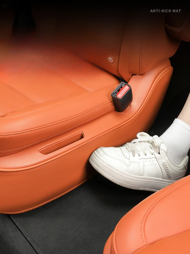 

For Lixiang L8 L9 Second Row Seat Side Anti Kick Pad Leather Anti-dirty Protective Mat Car Interior Styling Accessories