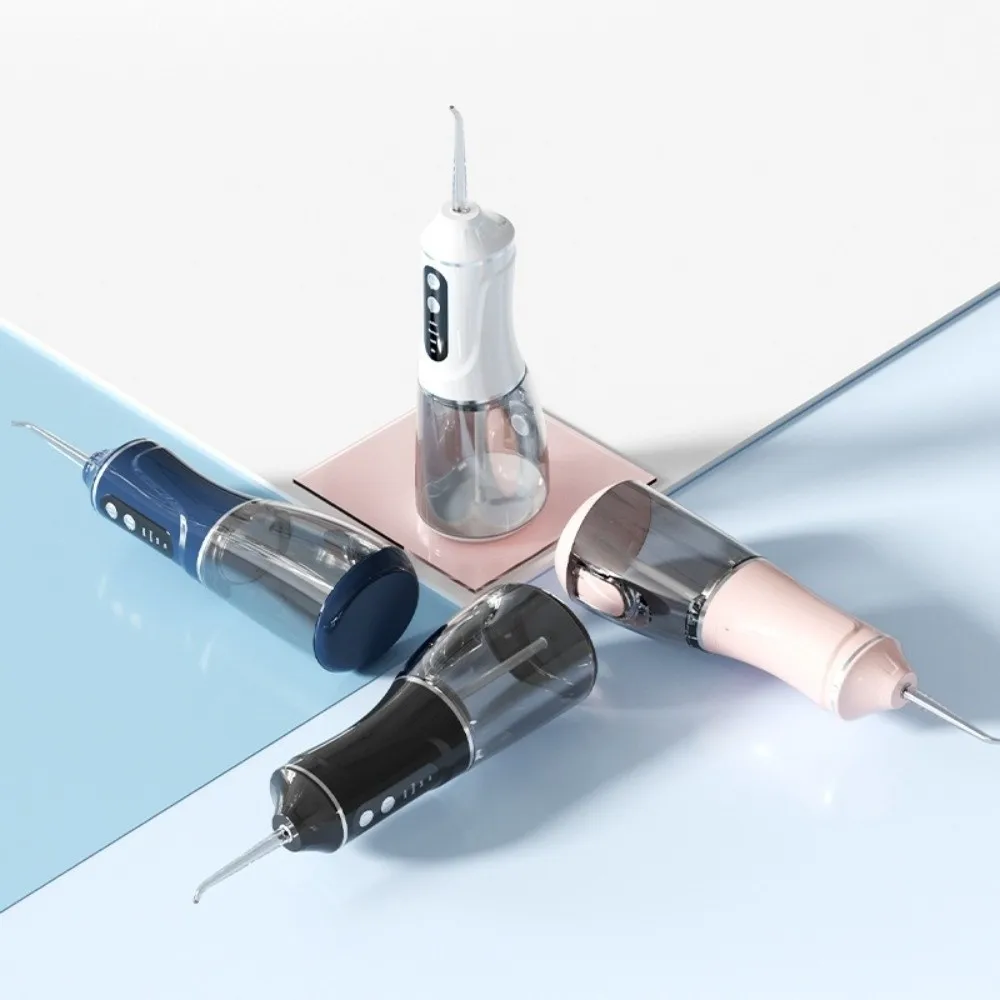 

Smart Electric Oral Irrigator Cordless Rechargeable Dental Cleaner 3 Cleaning Modes with 4 Nozzles Tooth Scaler Travel