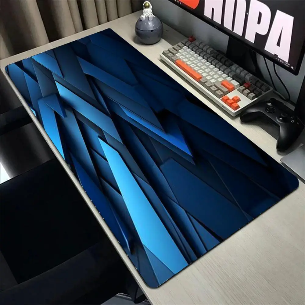 

Коврик для мыши с художественным текстурным узором, большой игровой коврик для мыши с прошитыми краями, утолщенный коврик для компьютерной клавиатуры и стола