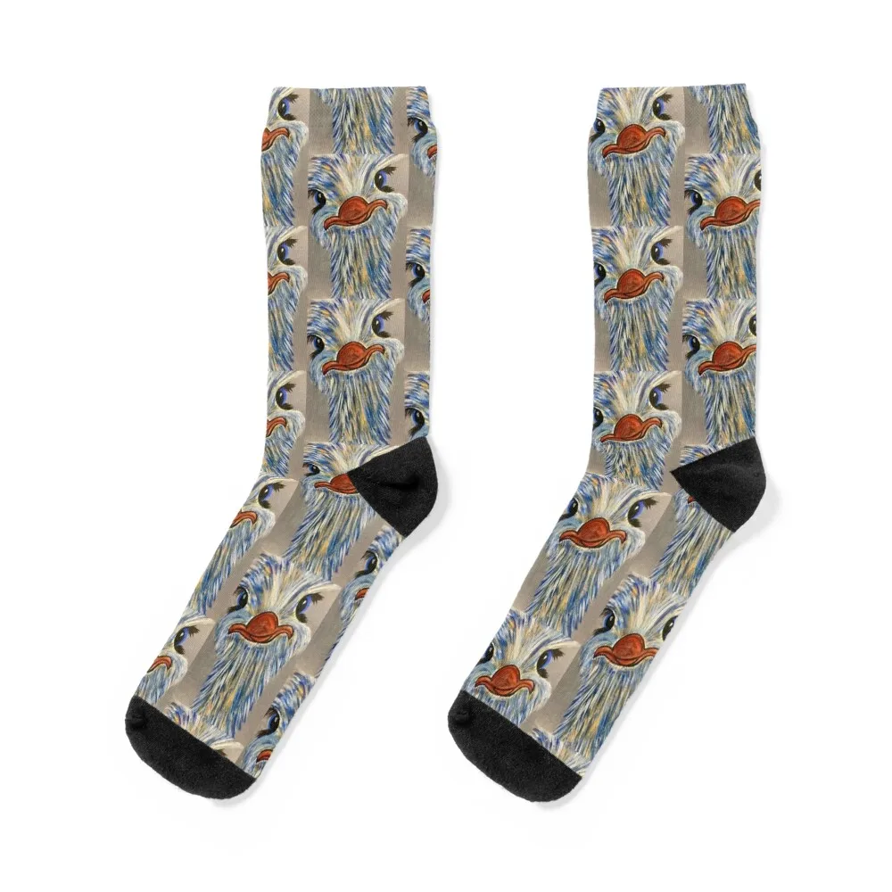 Ostrich - Those Eyes Socks hockey Crossfit Women Socks Men's