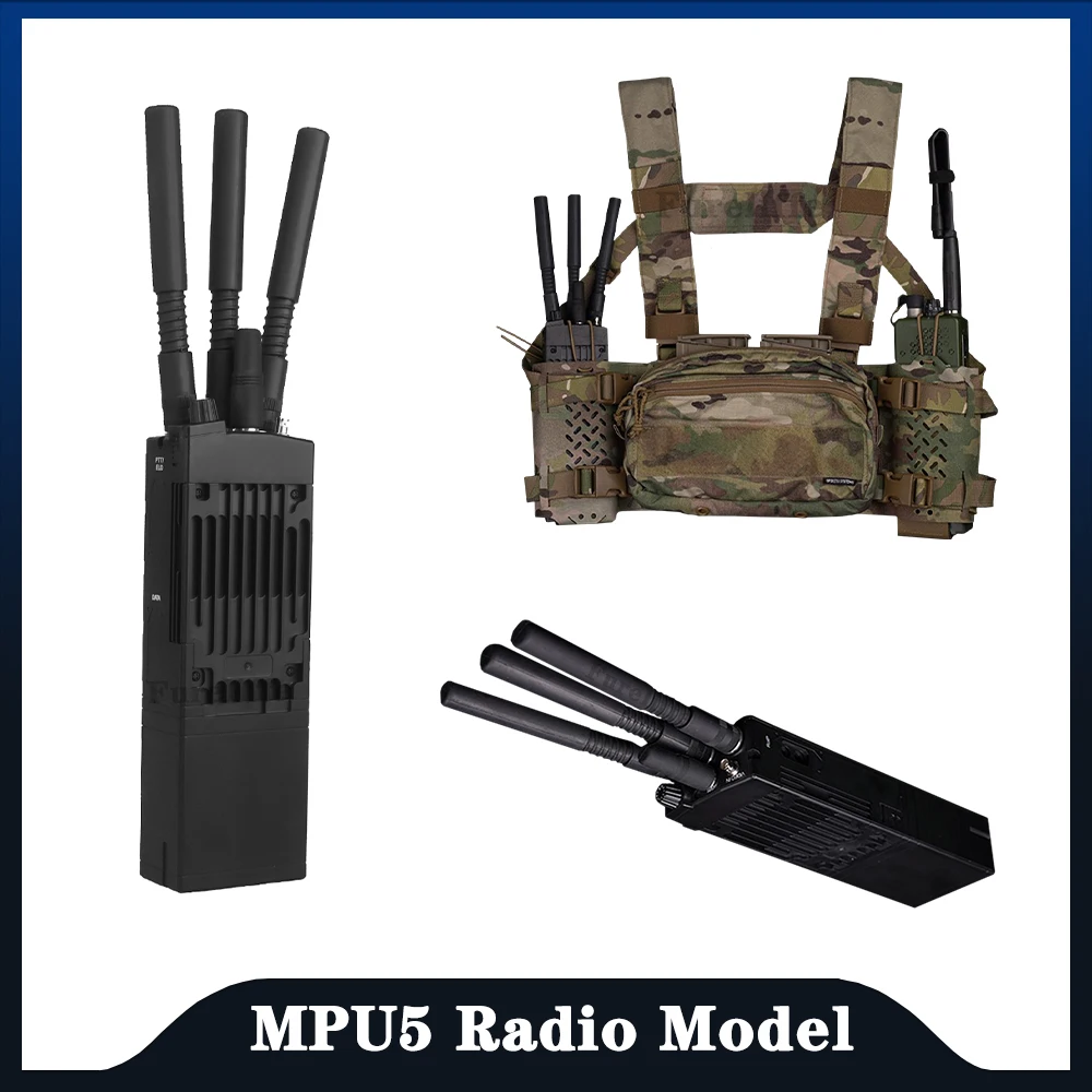 MPU5 radio model DIY modified walkie-talkies for camping,traveling,cruise，hiking portable tactical chest vest or movie&TV props