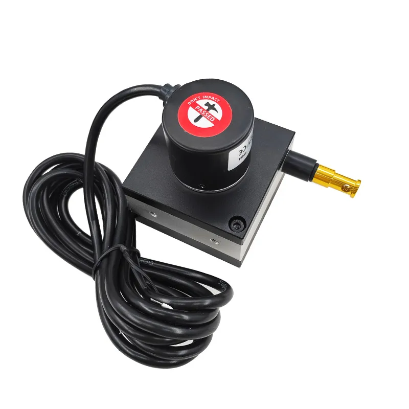 Pull Rope Displacement Sensor Linear Distance Encoder Electronic Ruler, Pulse Analog Output 0-10V 0-5V 4-20mA 0-10KΩ