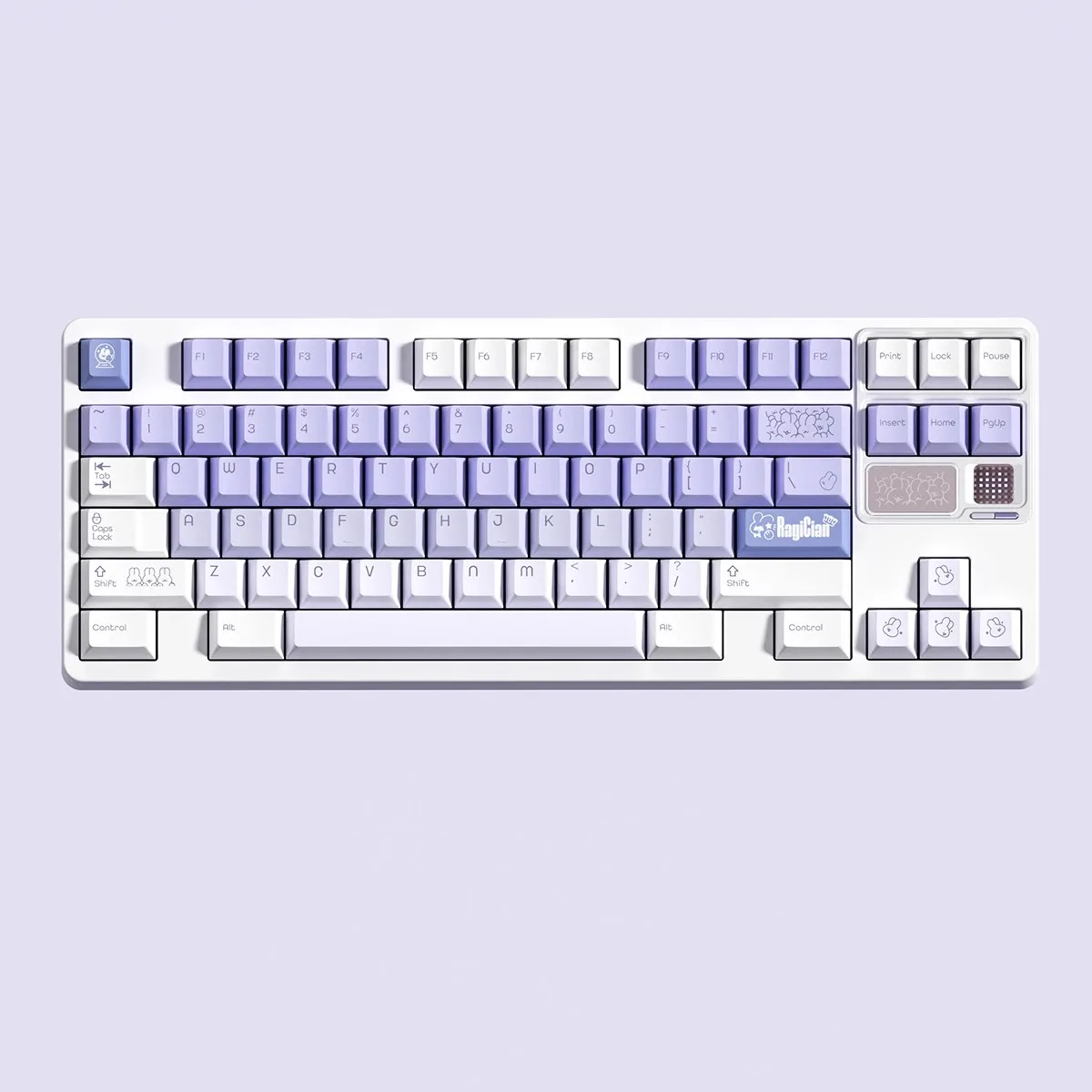 LUMOKEYS ماجيك أرنب ماستر موضوع كيكابس PBT صبغ الكمبيوتر الكرز الشخصي كيكاب قبعات المفاتيح المخصصة للهدايا لوحة المفاتيح الميكانيكية