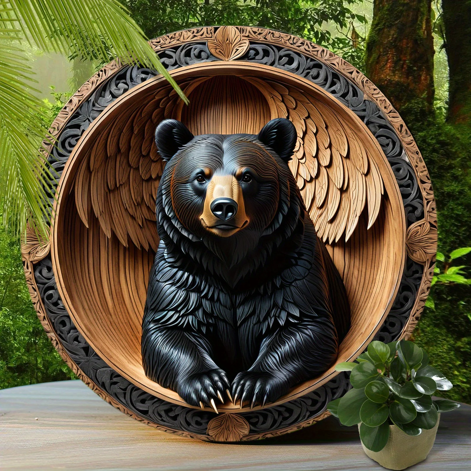Bear Sign Cute Bear Aluminum Sign, Suitable For Home Room Cafe Bedroom Bar Living Room Garage Wall Decoration Holiday Gift
