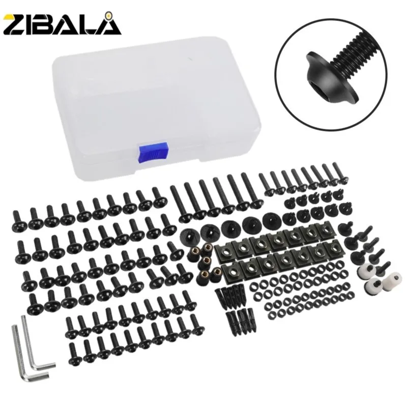 CNC Motorcycle Full Fairing Bolts Kit Screws Nuts For HONDA XLV 600 650 700 TRANSALP NX 650 FMX 650 XRV650 TRX 300EX Accessories