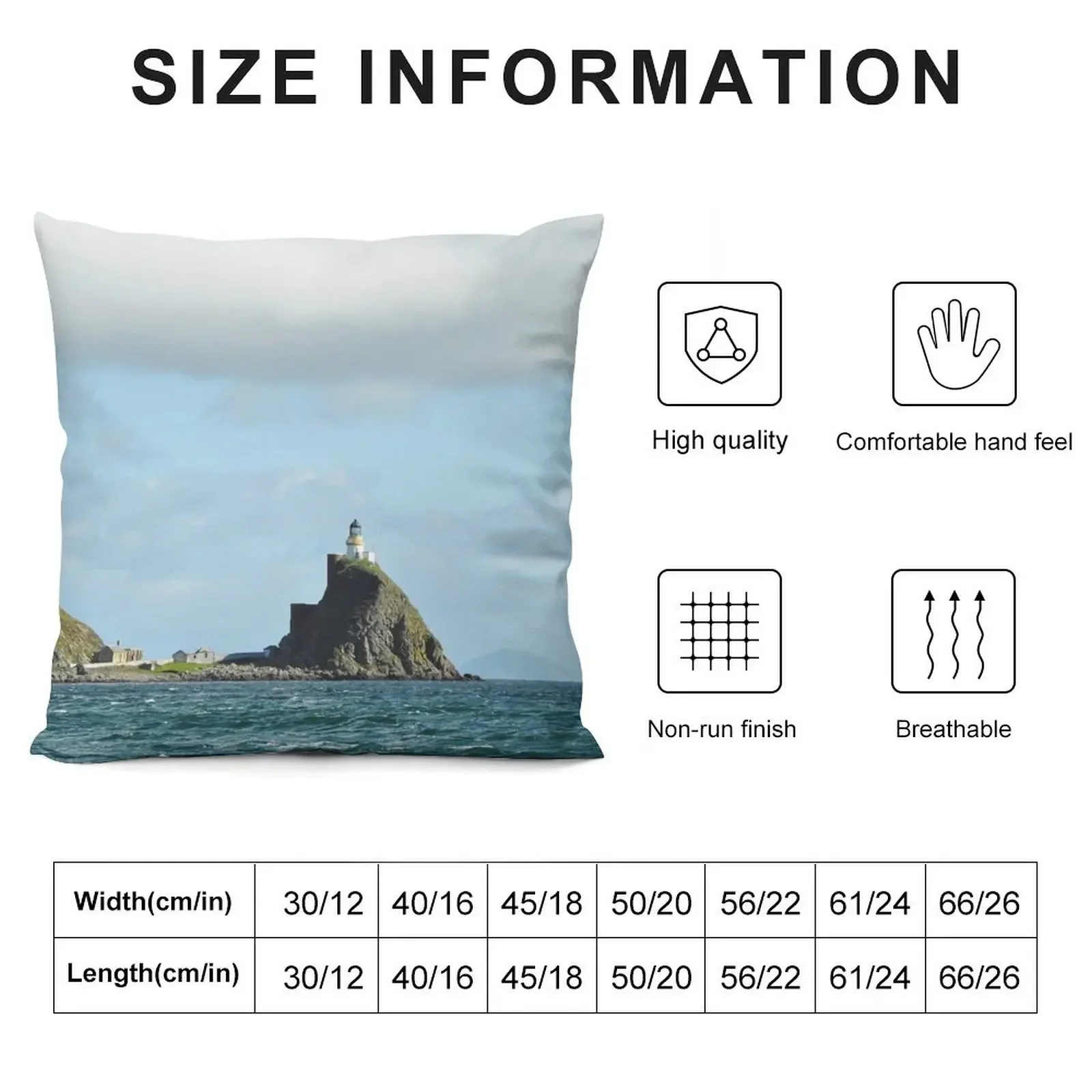 Sanda Isle Lighthouse & Ailsa Craig Scotland Throw Pillow bed pillows Cushions Cover christmas decorations for home 2025 pillow