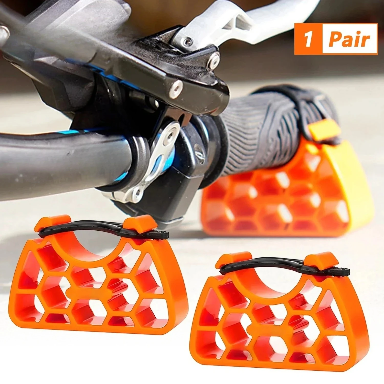Multifunctional Bike Handlebar Bracket, Clip-On Stabilizer MTB Maintenance Stand, Universal Cycling Accessory
