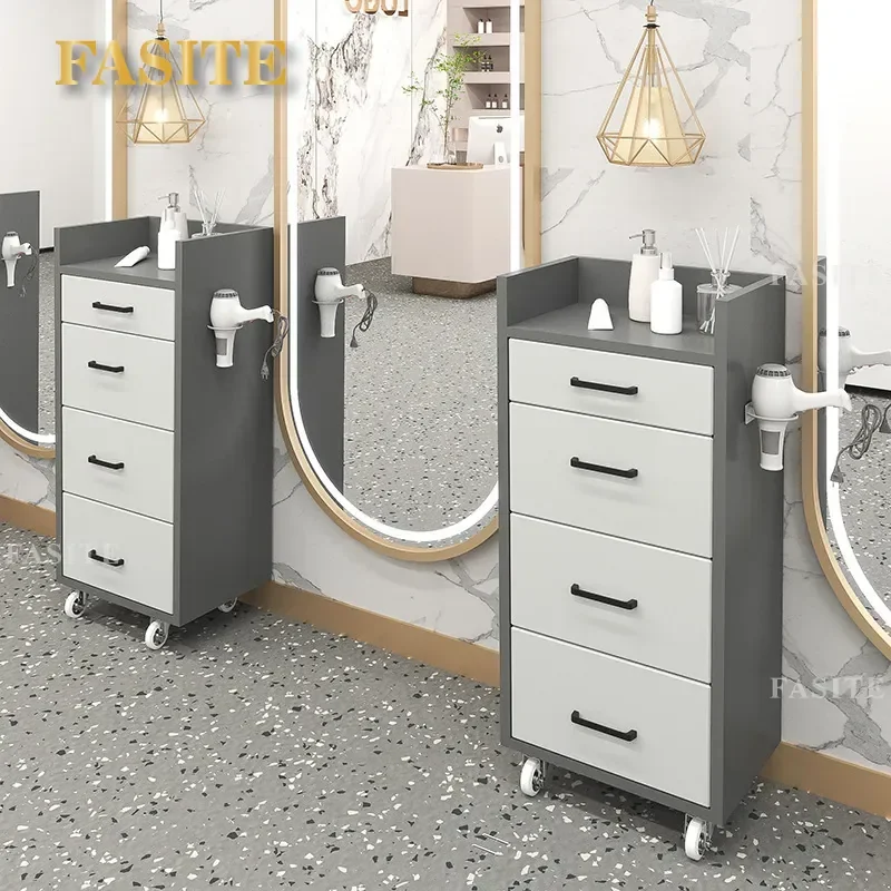 For Barber Shop Hair Multifunctional Tool Cabinet Hairdressing Storage Furniture Perm Dyeing Station Factory Direct