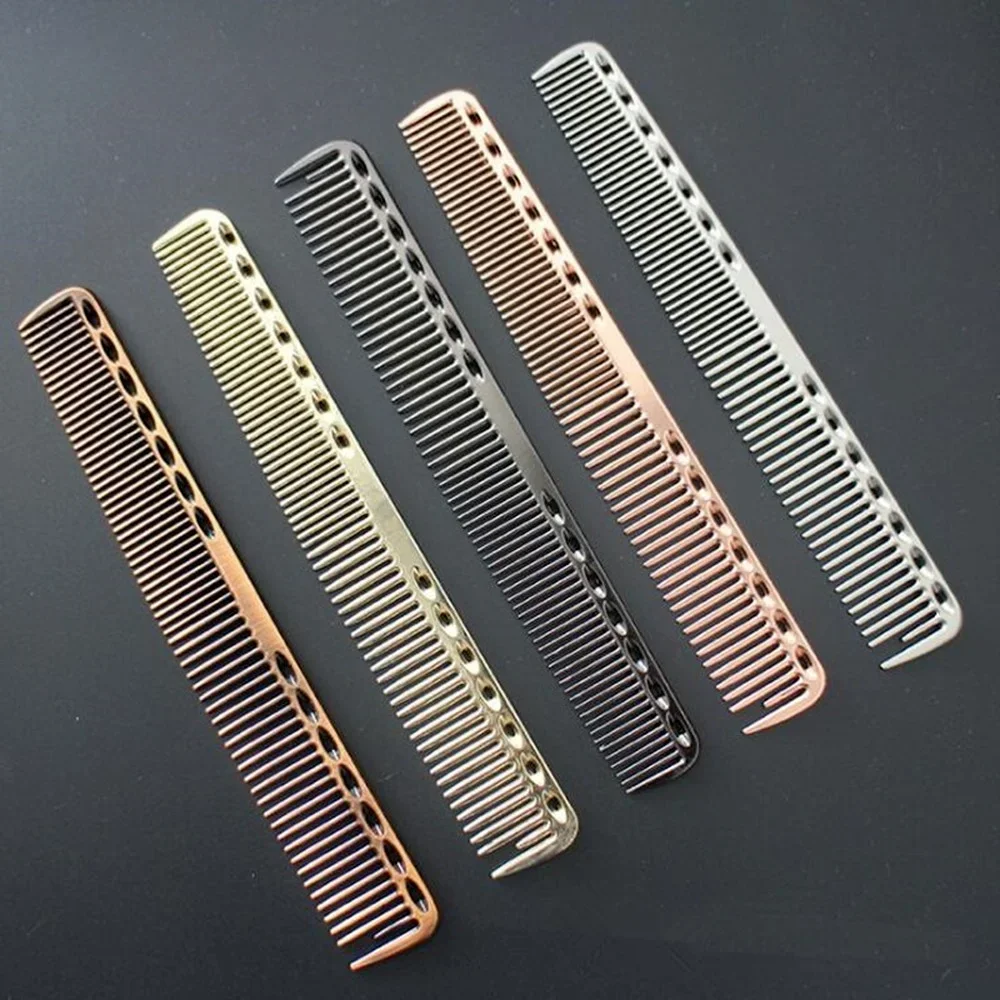 Aluminum Comb Set Barber Metal Hair Dressing Combs Multi-purpose Hairdresser Cutting Hairbrush Salon Beauty Tools Hair Products