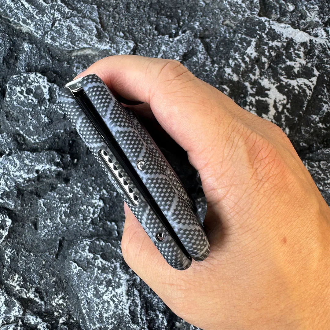 ACC-funda de teléfono de fibra de carbono para Huawei Mate X5, con funda de teléfono de fibra de aramida Magsafe, ultrafina, anticaída, Business Shell