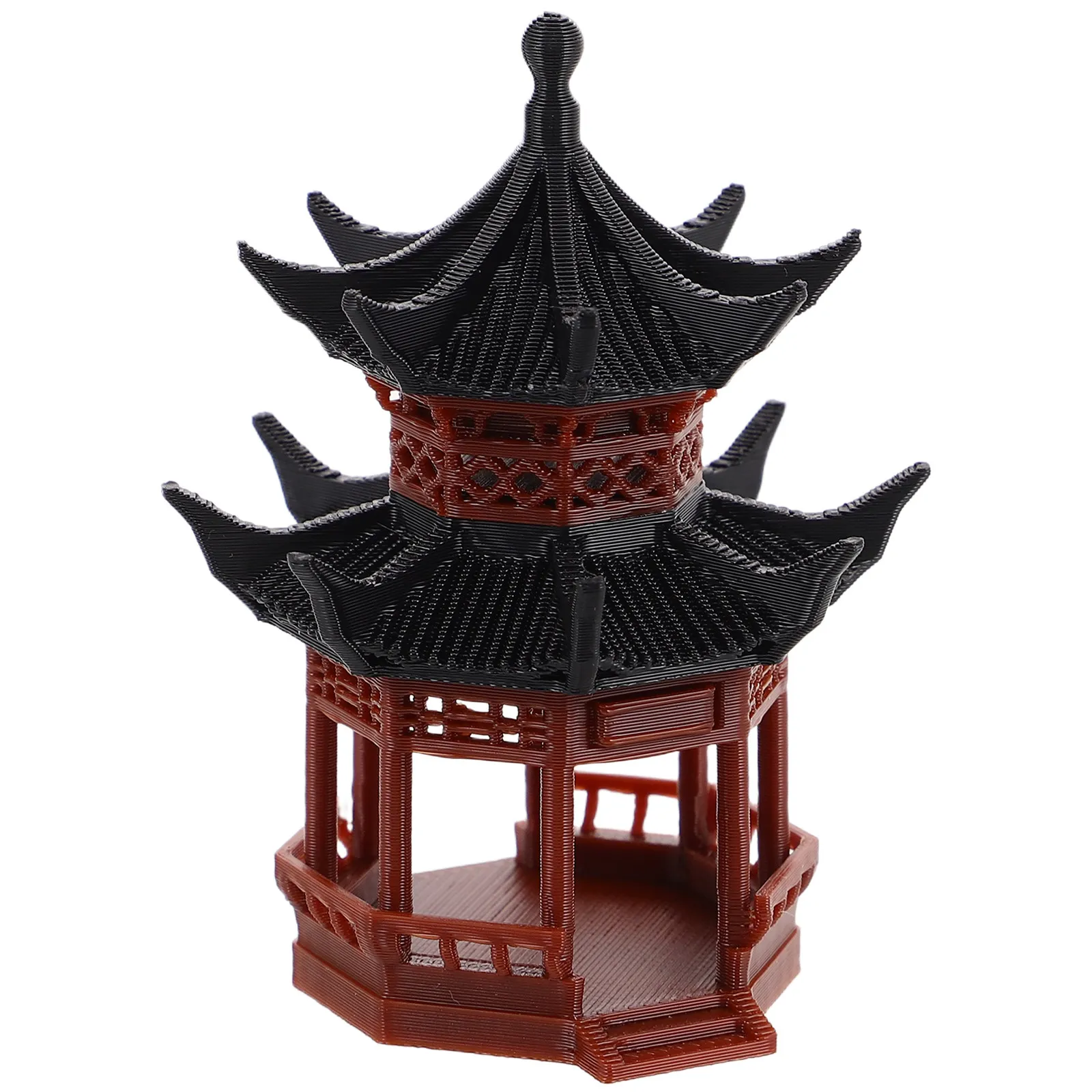 

Miniature Bonsai Pagoda Pavilion Micro Landscape Decoration Asian Garden Accessories Chinese Pagoda Tower Aquarium Decor