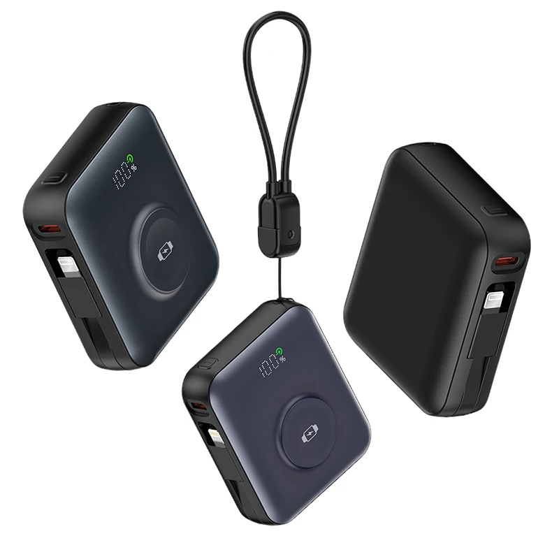 

Магнитный внешний аккумулятор емкостью 10000 мАч, 22,5 Вт, быстрая зарядка, беспроводной портативный аккумулятор для IPhone, Apple IWatch Magsafe Powerbank, внешний аккумулятор