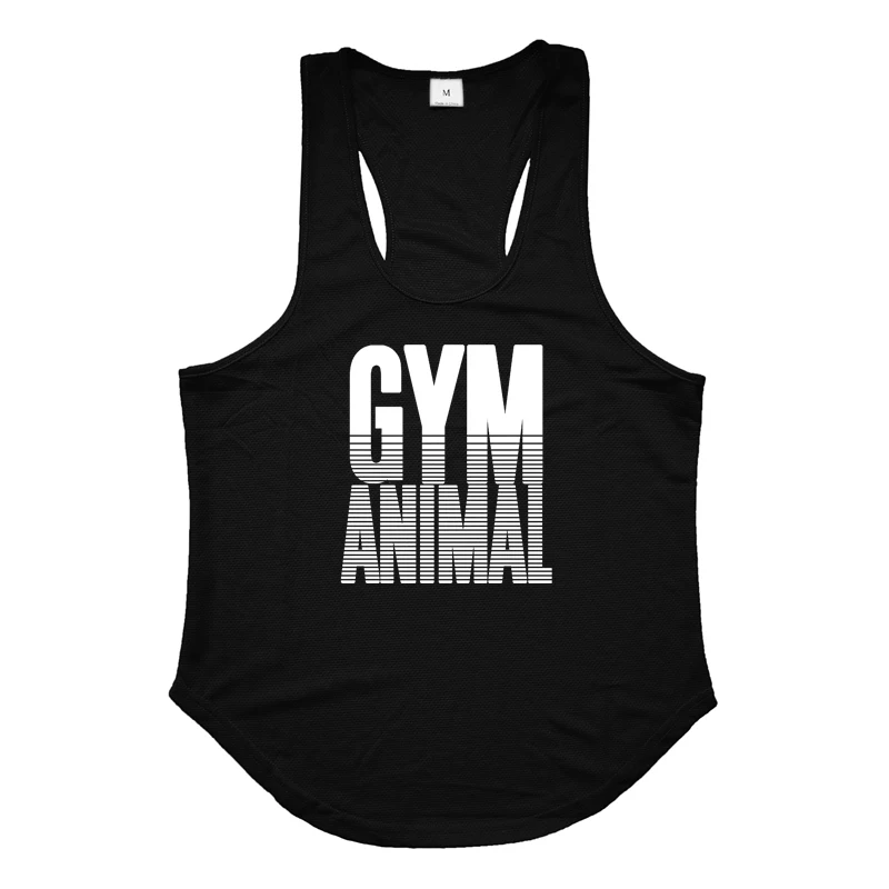 Summer Mesh Absorb Sweat Quick Dry Singlets Gym Bodybuilding Fitness Sleeveless Shirts Mens Casual Sport Y-back Muscle Tank Tops