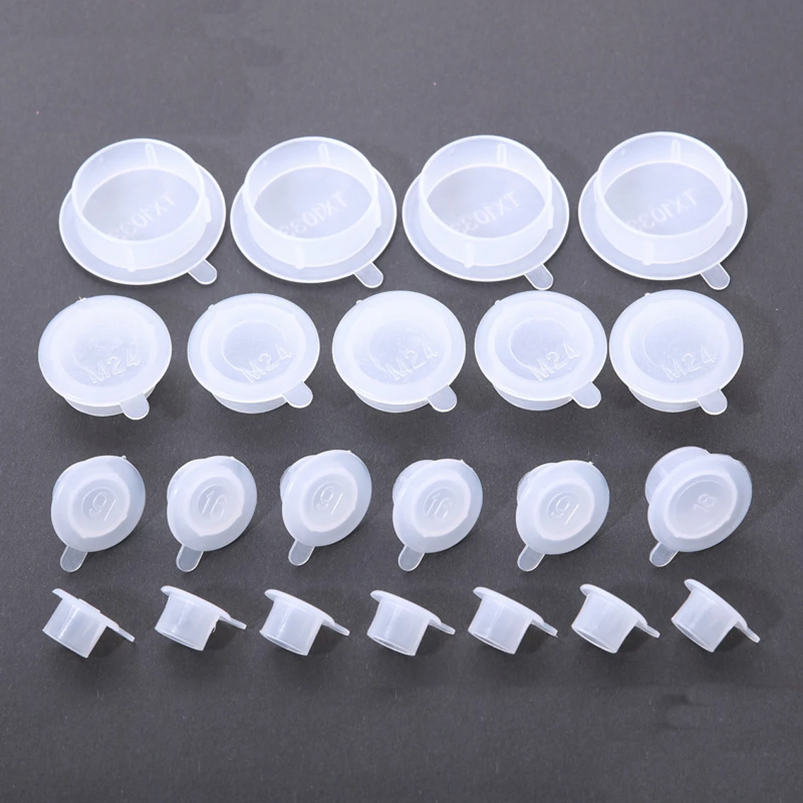 White Plastic Plug Cap Inner Plug Hole With Ear Without Cap Inner Screw Dust Cap Threaded Hole Protective Sleeve Round Pipe Plug