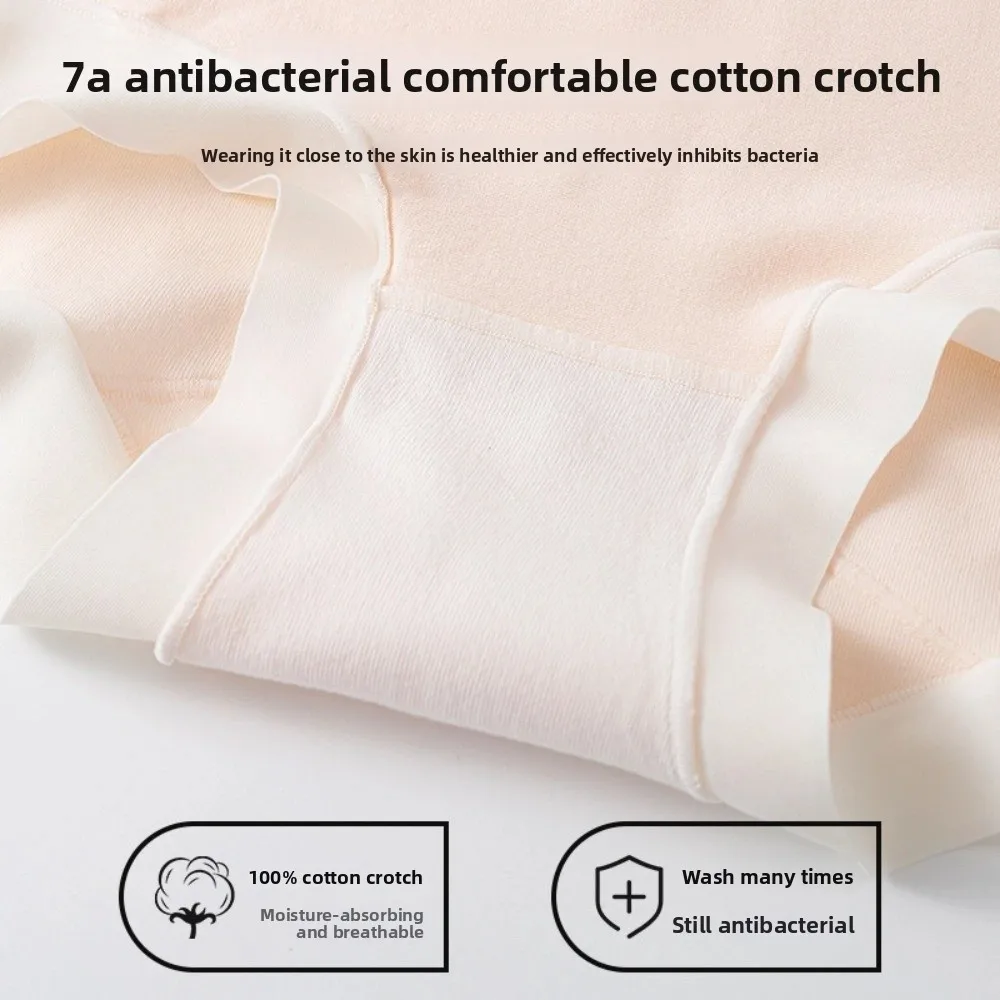 

English Letter Women Cotton Panties Cotton Crotch Mid Waist Shorts Cotton Briefs Seamless Underwear Cotton Underpants