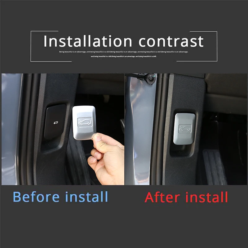 For Land Rover Range Rover Evoque L551 2020 Car Hood Switch Button Knob Panel Cover Trim Sticker ABS Hood Switch Protection Kit