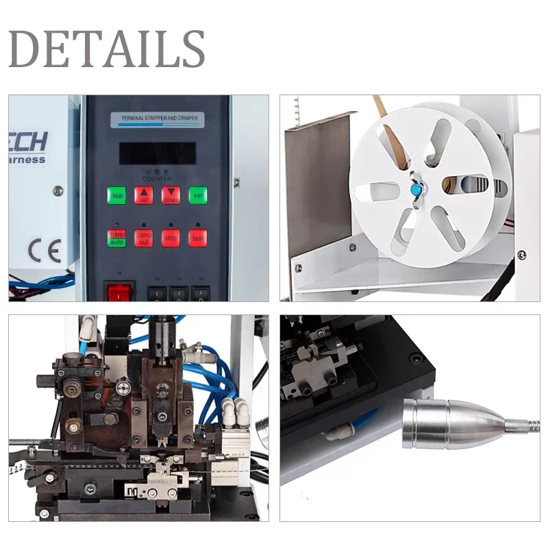 2025 EW-50A Semi-auto Wire Stripping Crimping Machine 1.3T-3T  Terminal Press Machine JST Molex Terminal Crimping Machine