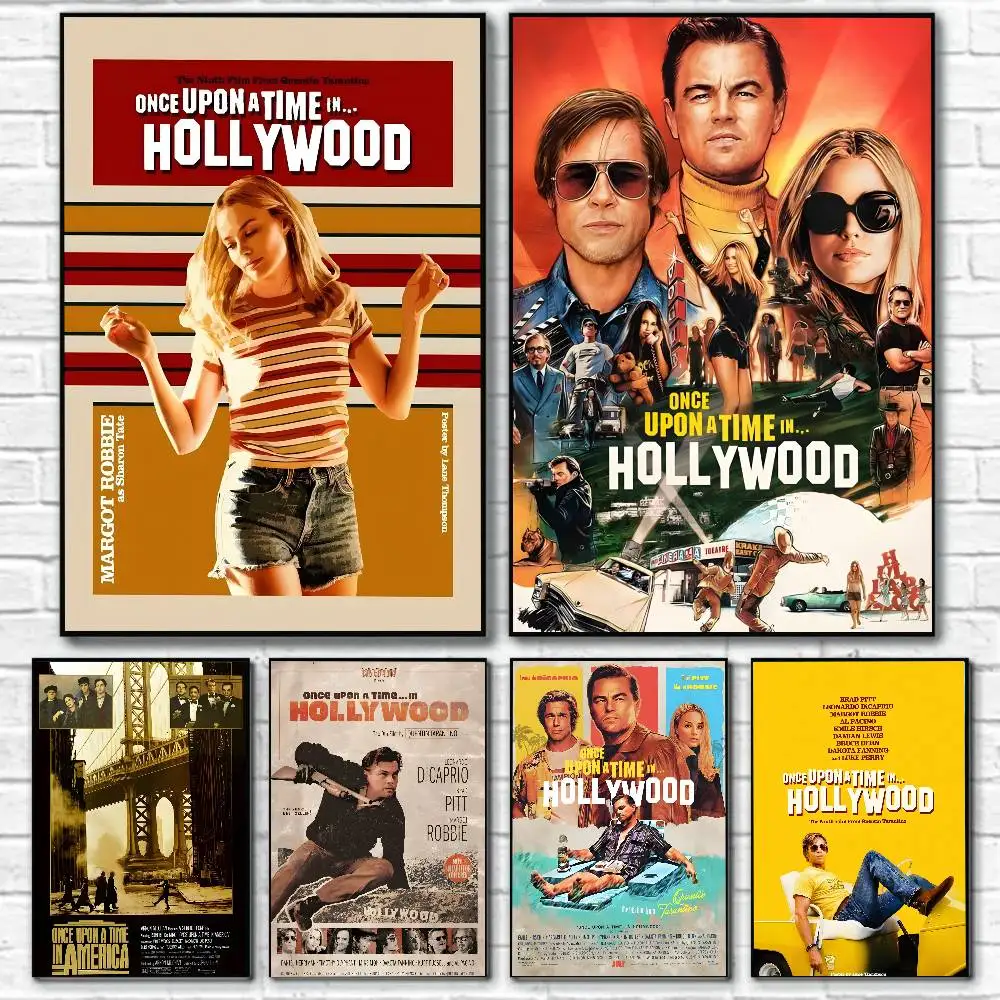 Película clásica O-Once A Time en Hollywood-MT, regalo con impresiones, decoración para el hogar, dormitorio, sala de estar, exhibición de promoción
