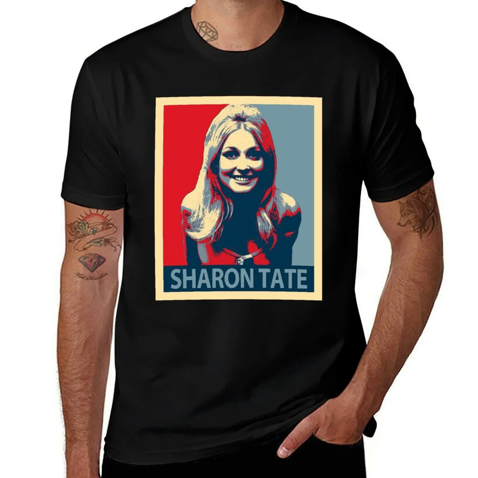 Sharon Tate Camiseta masculina de luxo camisetas para homem camisetas gráficas camiseta masculina 100% algodão marca de luxo camiseta