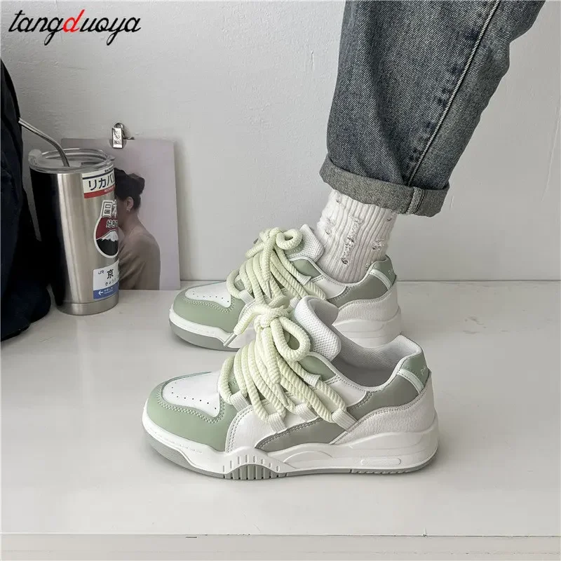 Kawaii Lolita Sneakers women\'s casual sports shoes Harajuku style thick soled vulcanized shoes student anti slip tennis shoes