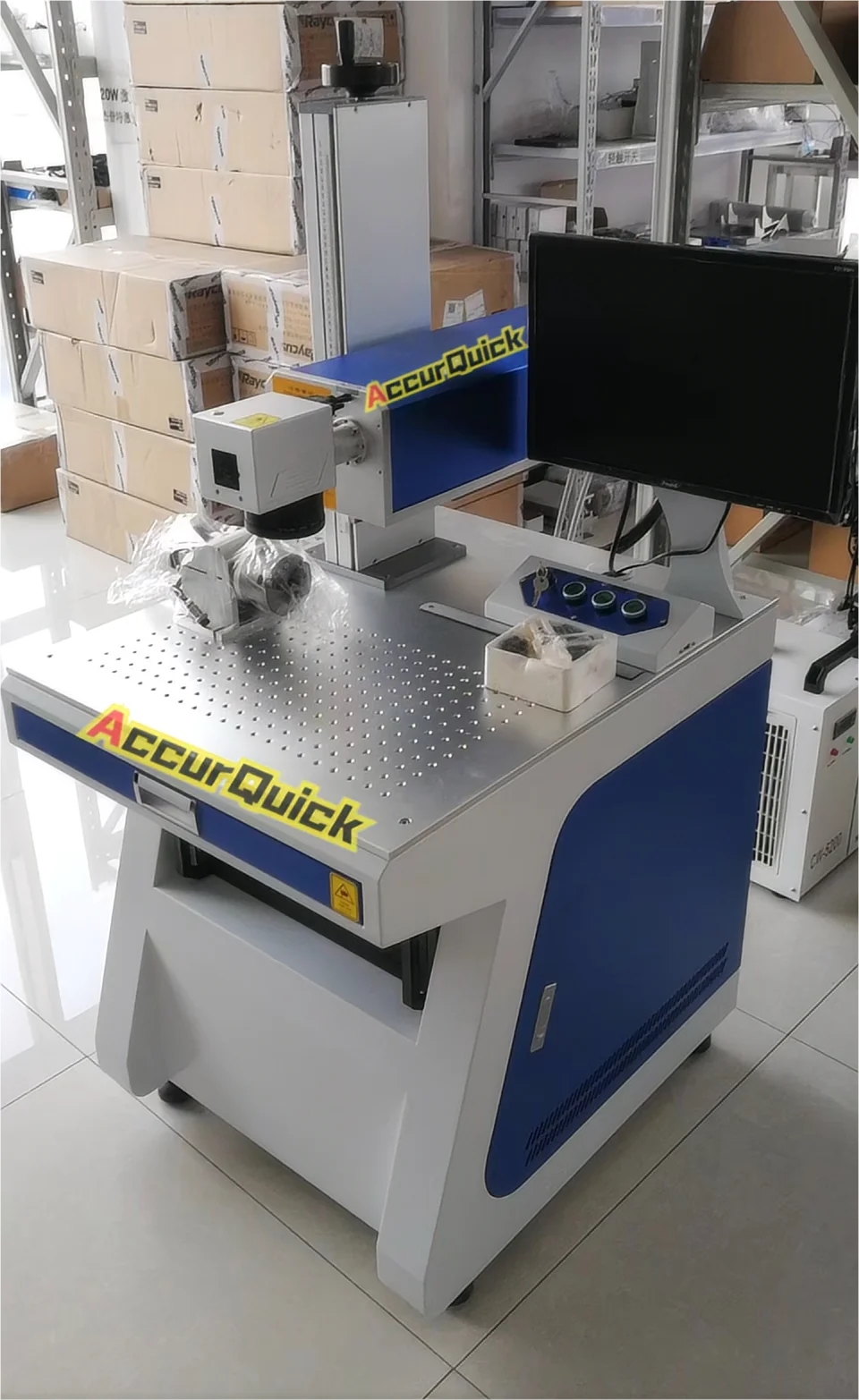 Machine de marquage laser CO2, 60W, gravure laser sur verre, jeans, bureau, conception la plus récente